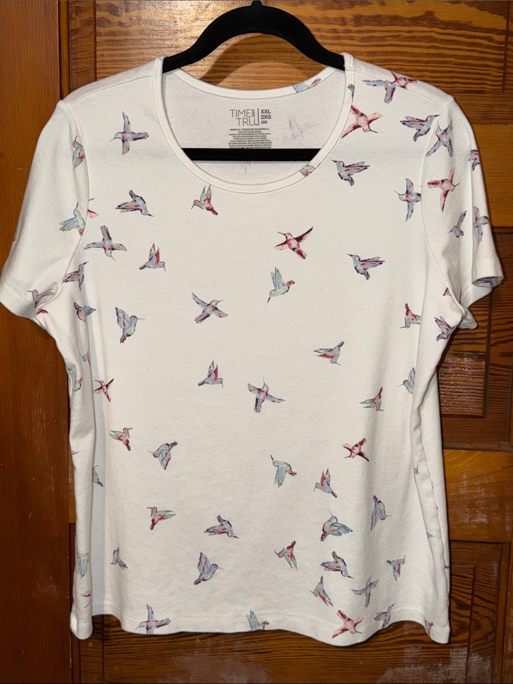 Hummingbird Tee Time and Tru 100% Cotton Size XXL